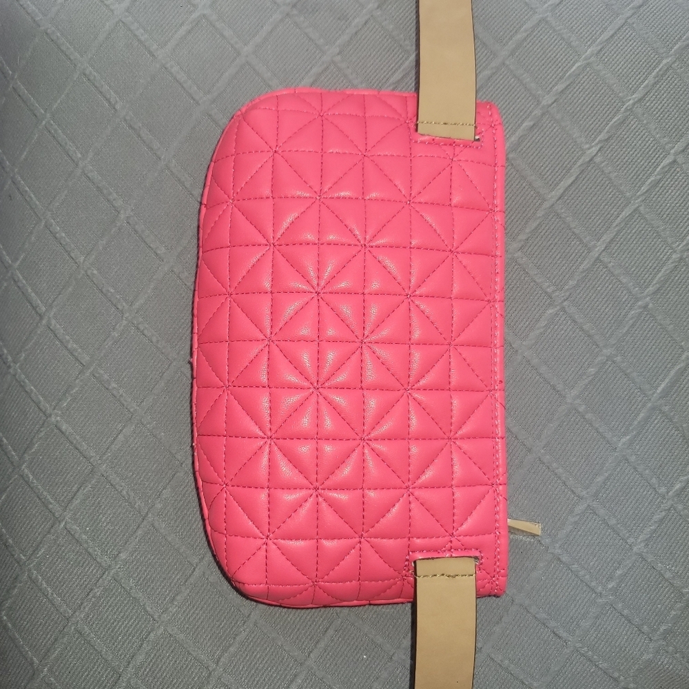MICHAEL KORS HOT PINK QUILTED BELT BAG CROSSBODY BAG NWT - Picture 7 of 9